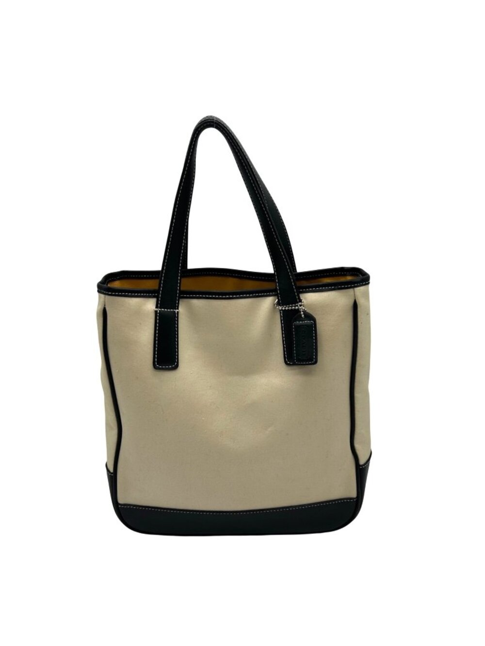 Coach Hamptons Canvas & Leather Tote Bag 7706